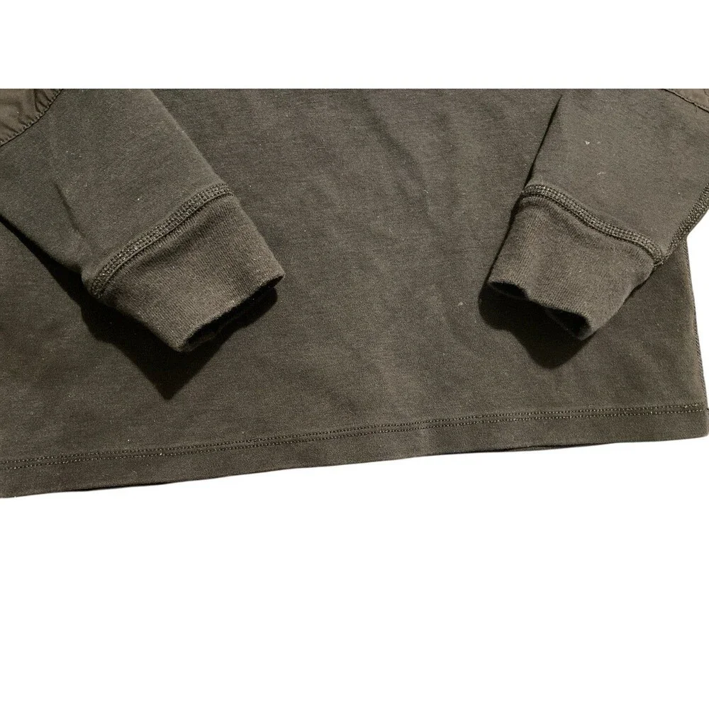 Polo Ralph Lauren Boys Sz 7 Black Henley‎ Shirt Red Trim Long Sleeve Elbow Patch - Picture 5 of 7